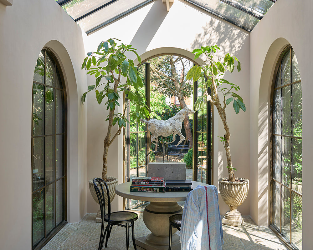 Farrow & Ball Scallop 311 Paint used in a garden room