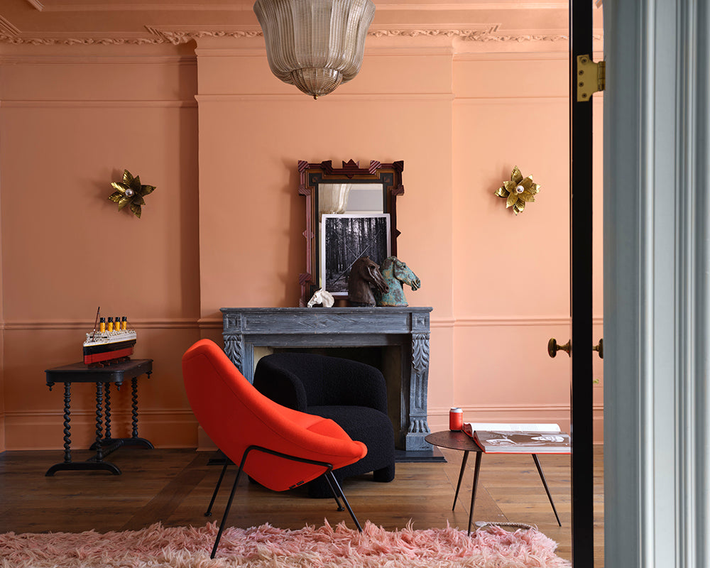 Farrow & Ball Naperon 315 Paint used in a living room