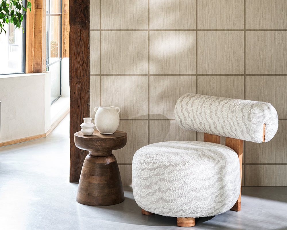 Harlequin Wood Blocks Wallpaper in a living space