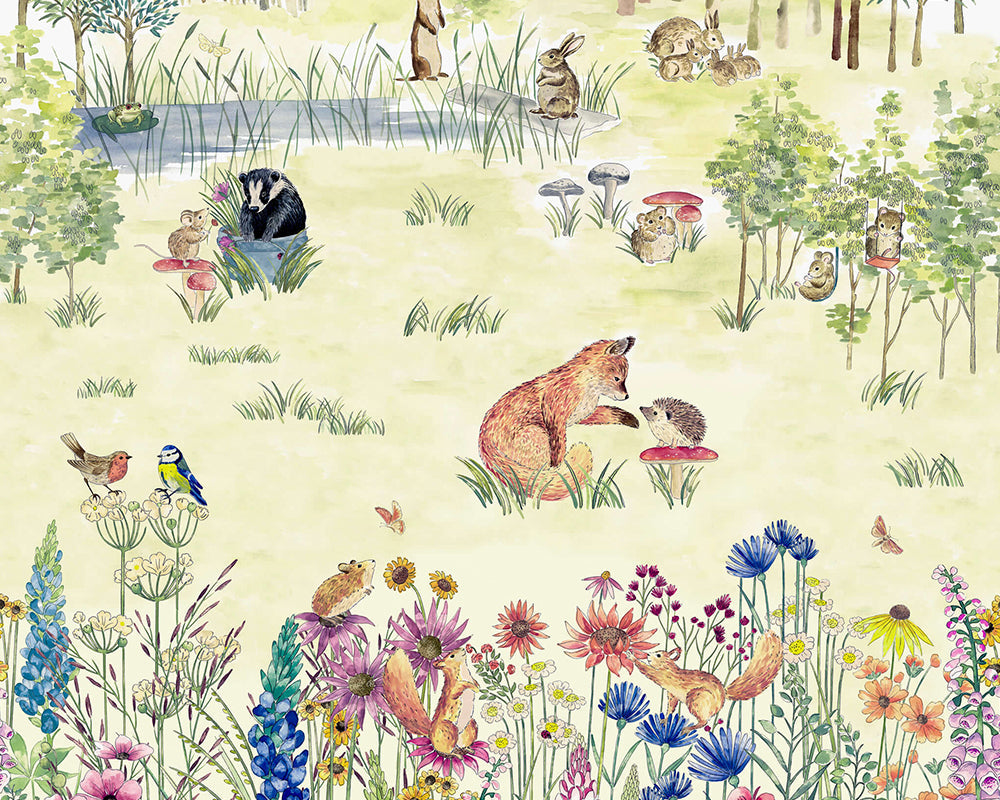 Little Greene Potter’s Woodland Wallpaper in Spring