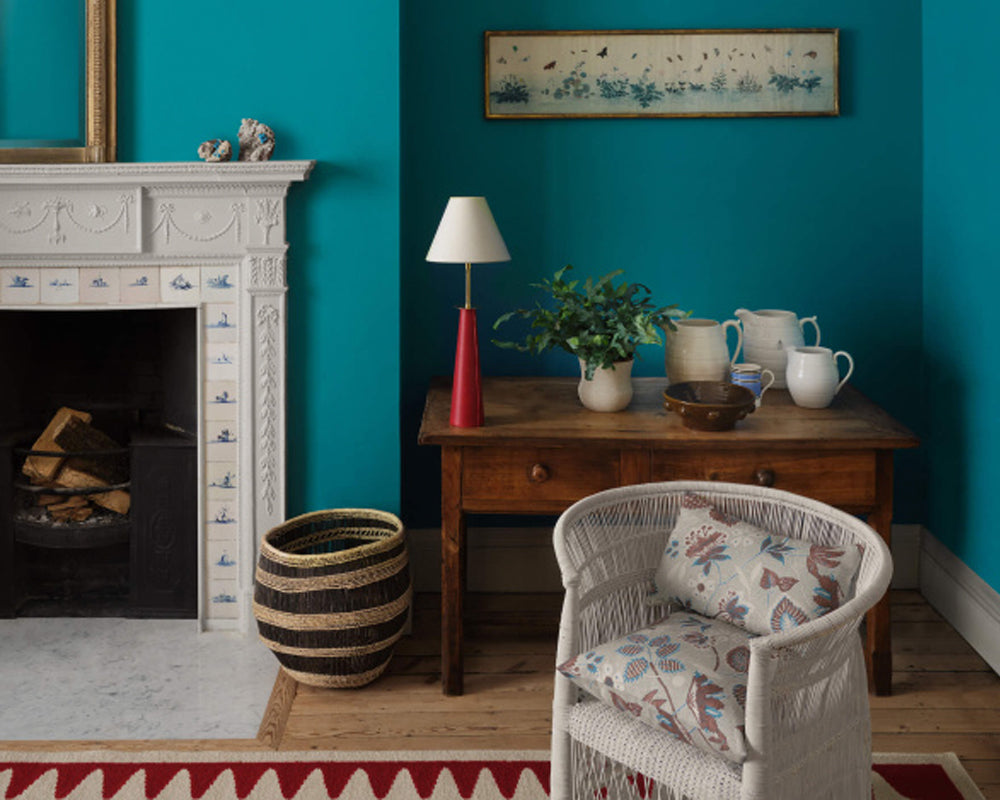 Paint & Paper Library Blue Tiger 712 Paint in a living space