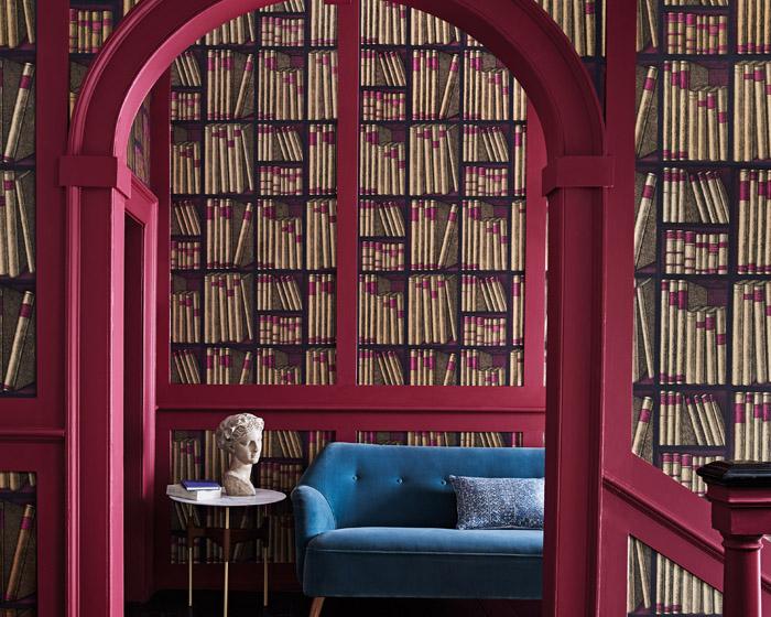 Cole & Son Ex Libris Wallpaper Room Set