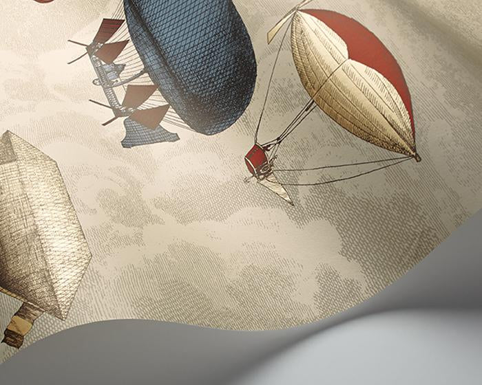 Cole & Son Macchine Volanti Wallpaper wave