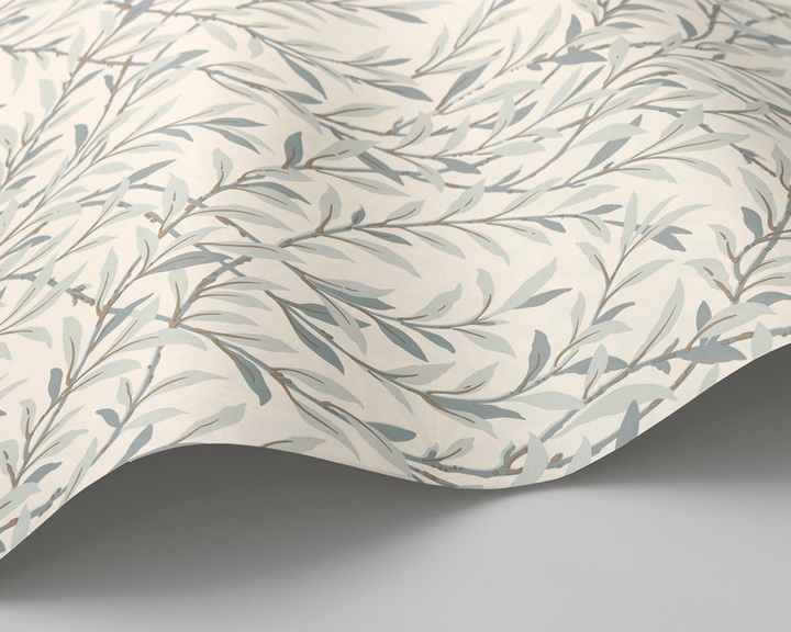 Cole & Son Willow Branch Wave in Pebble on Cream