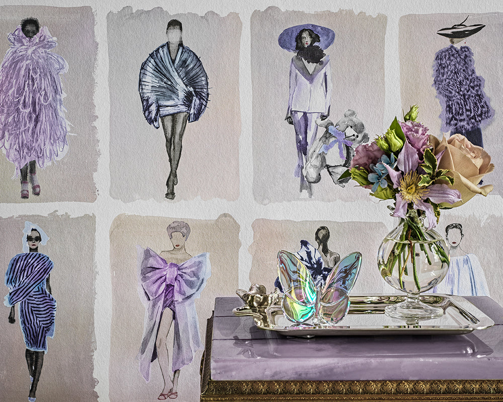Cole & Son x Harrods Couture Carousel in a living space