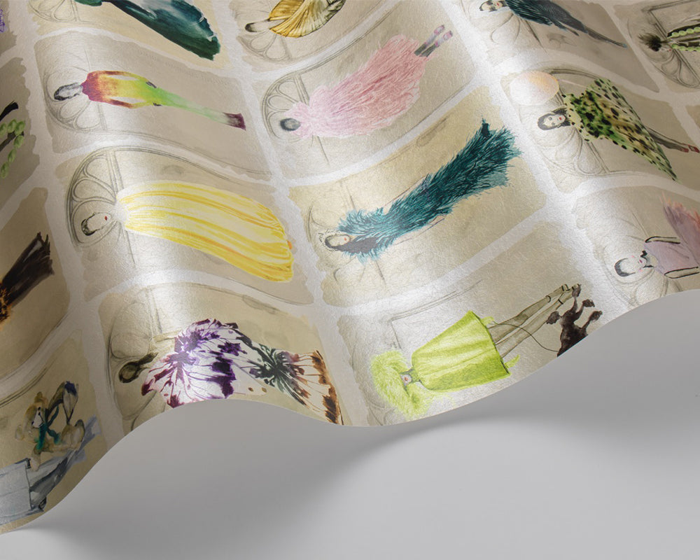 Cole & Son x Harrods Couture Carousel with Windows Wallpaper