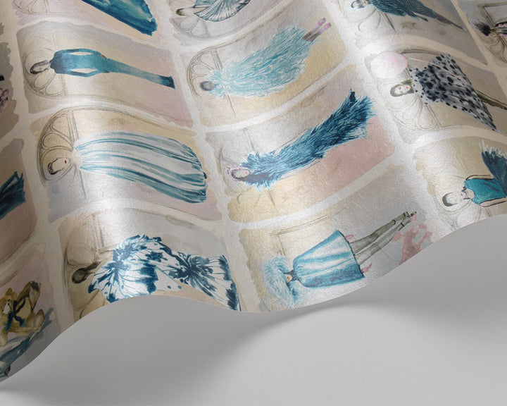 Cole & Son x Harrods Couture Carousel with Windows Wallpaper