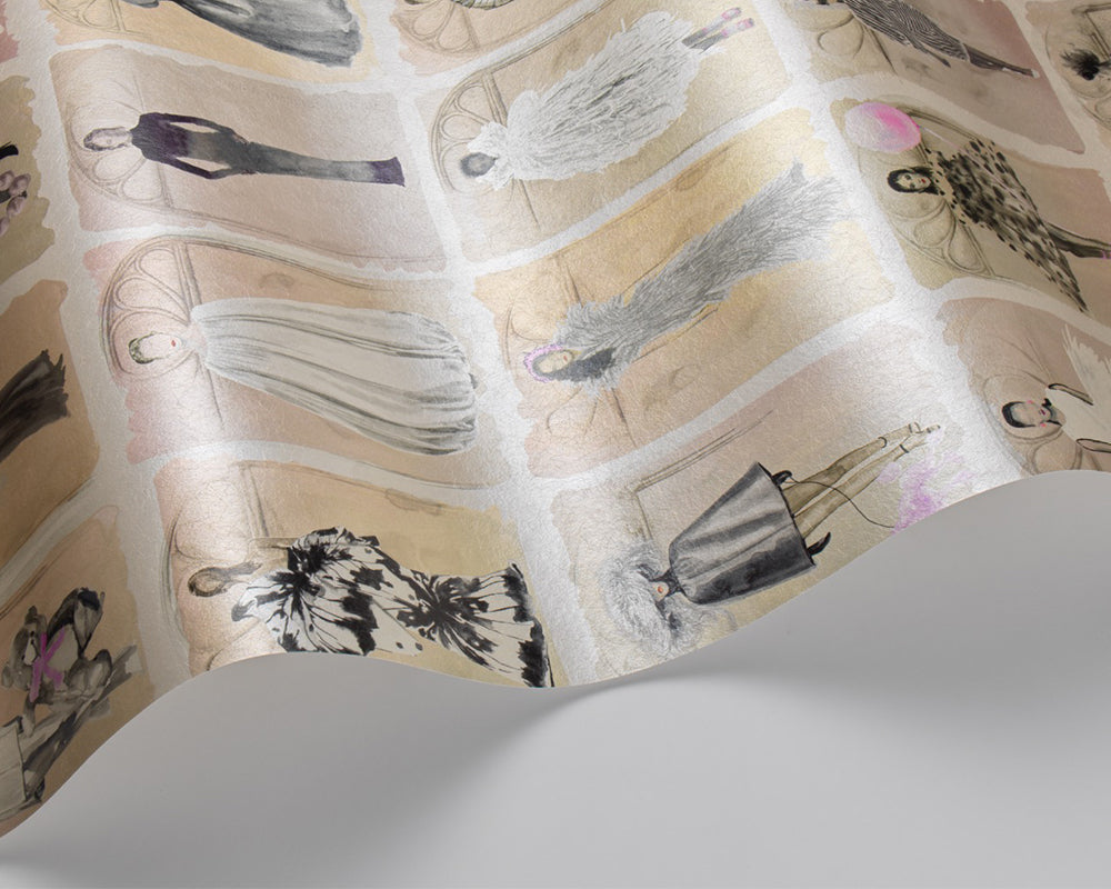 Cole & Son x Harrods Couture Carousel with Windows Wallpaper
