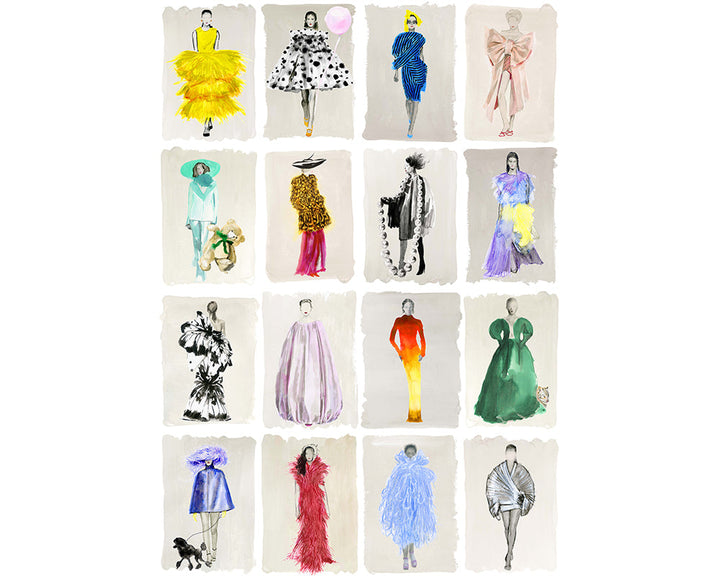 Cole & Son x Harrods Couture Carousel full design in Bright Multi Pearl