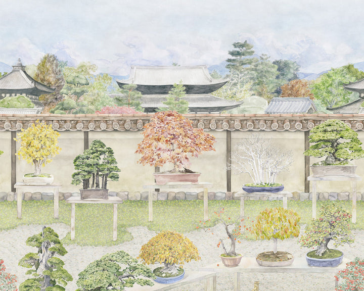 Cole & Son Bonsai Garden in Vivid