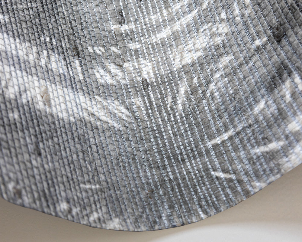 Cole & Son Japanese Woods Grasscloth Wave in Charcoal