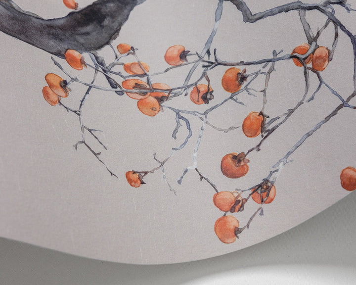 Cole & Son Kaki Persimmon Wave in Violet Patina