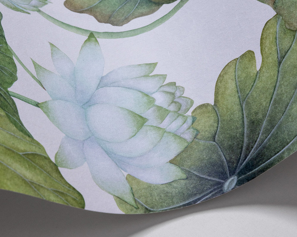 Cole & Son Lily Lotus wave in White on Cream