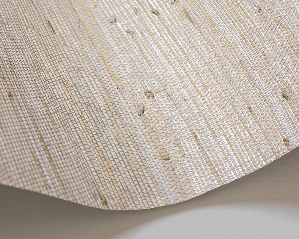 Cole & Son Textures Grasscloth Wave in Natural Shimmer