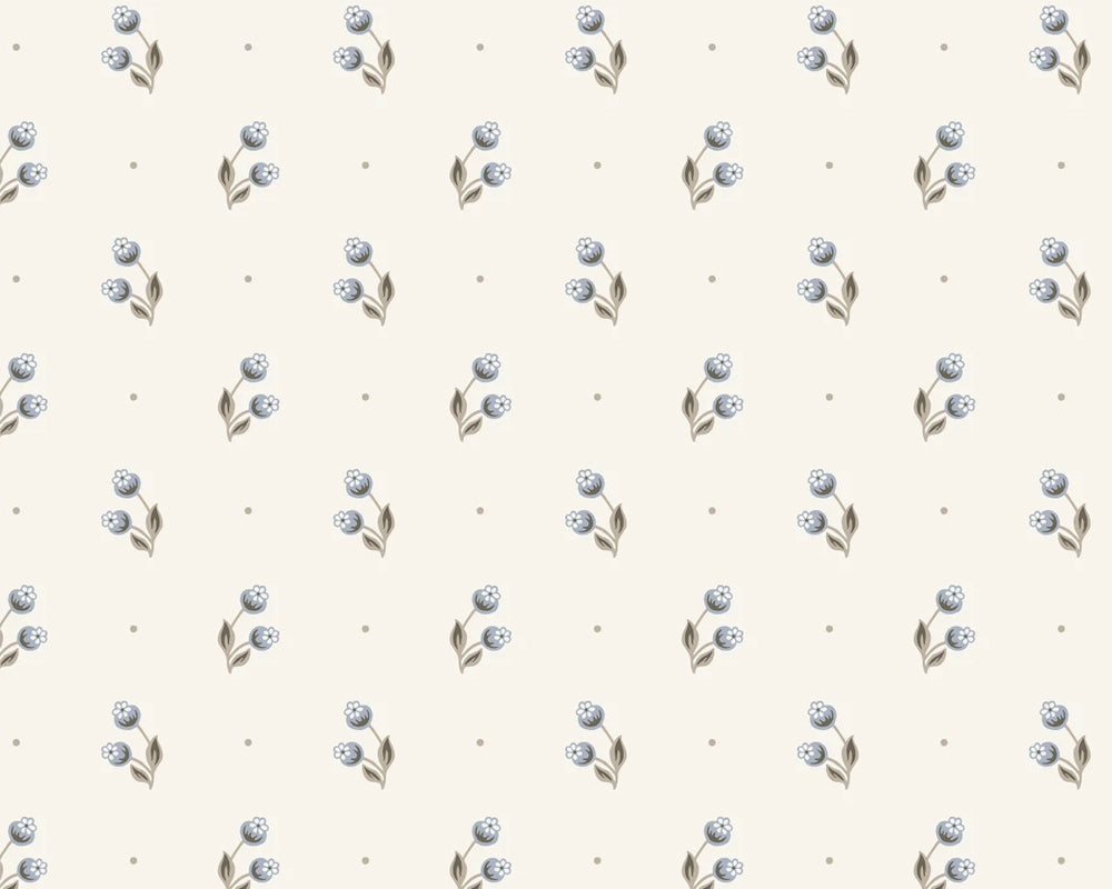 Sandberg Siv Wallpaper in Misty Blue