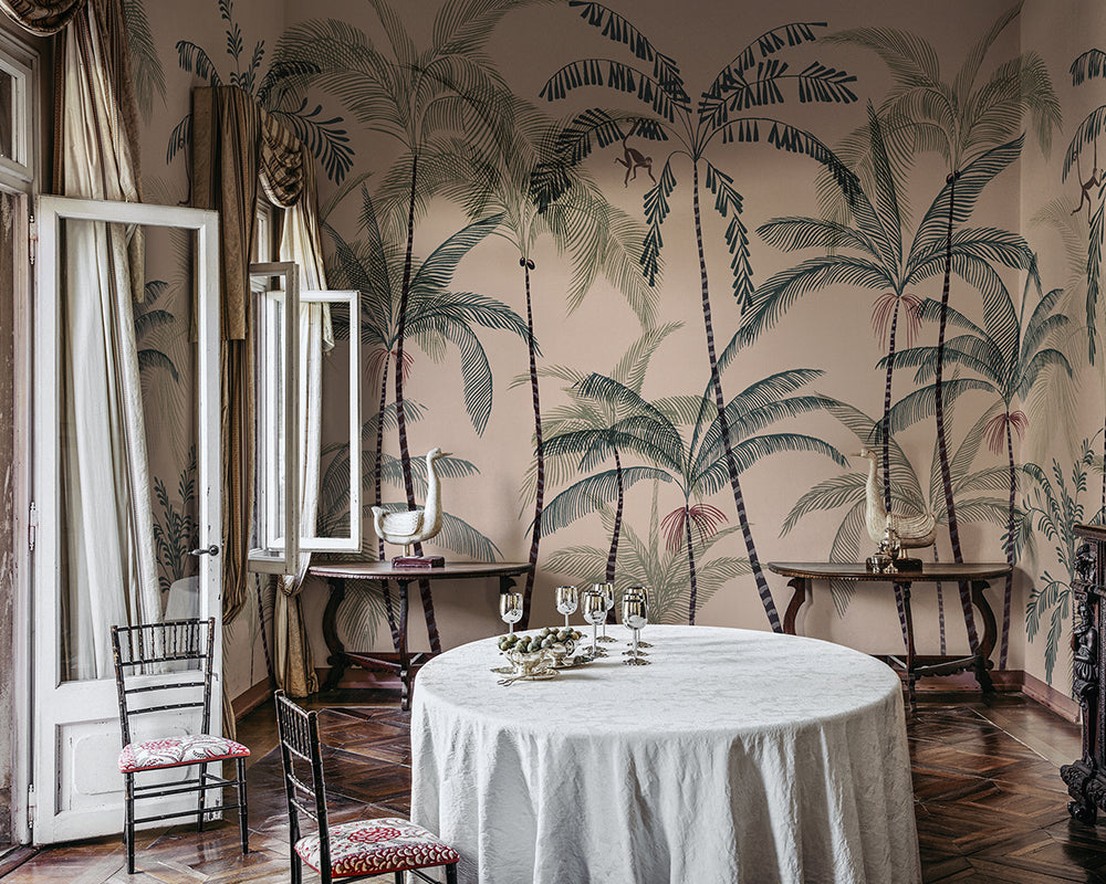 Sandberg Louie Wallpaper in a dinning room