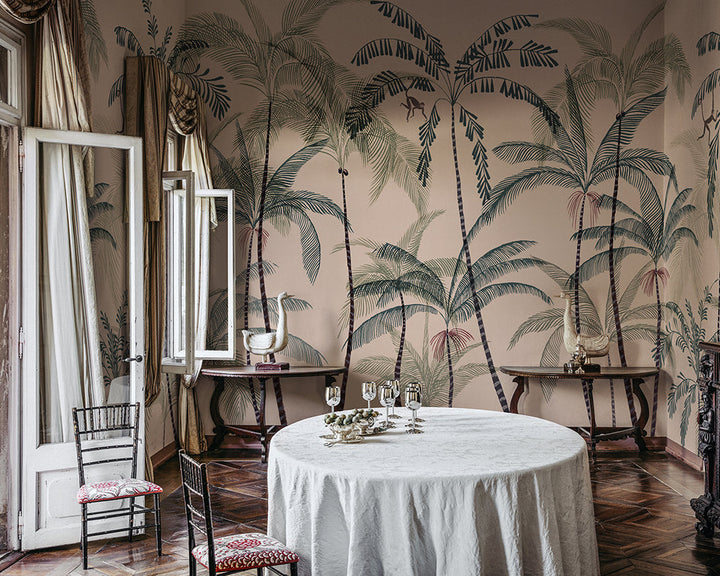 Sandberg Louie Wallpaper in a dinning room