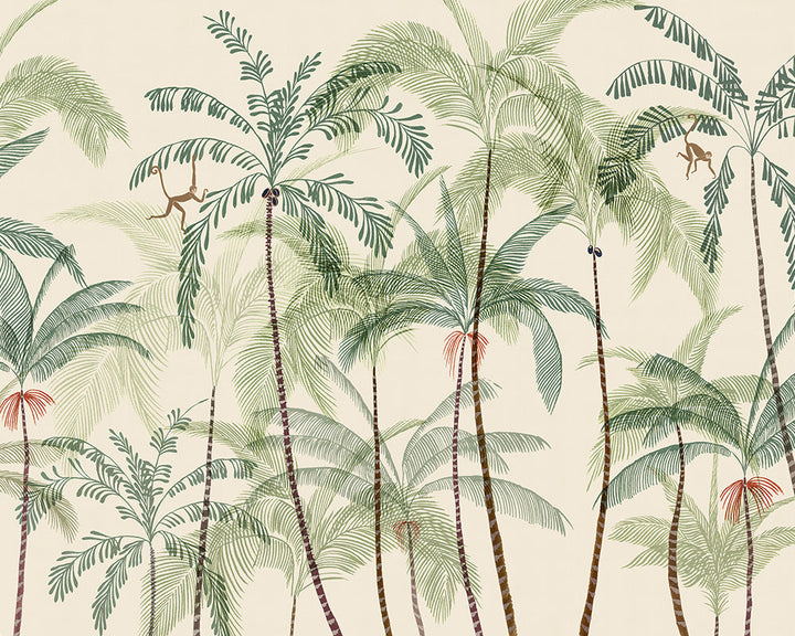 Sandberg Louie Wallpaper in Green