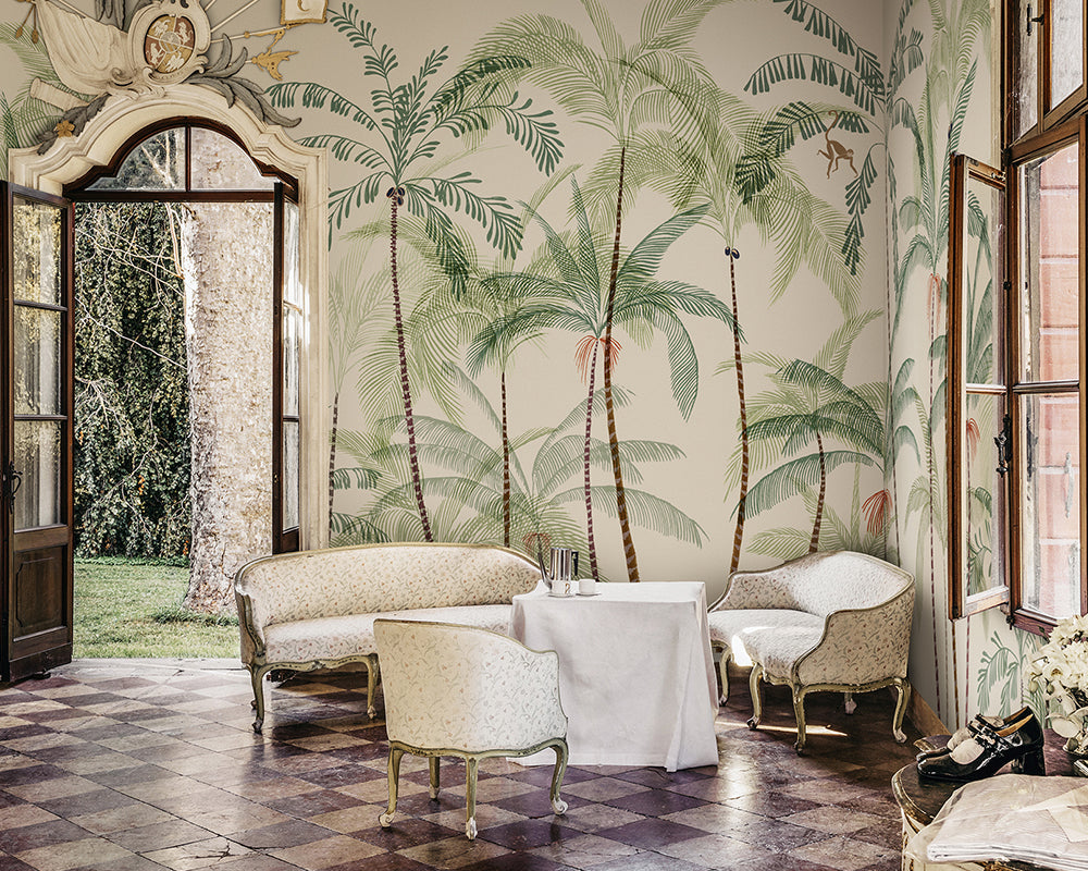 Sandberg Louie Wallpaper in a dinning room