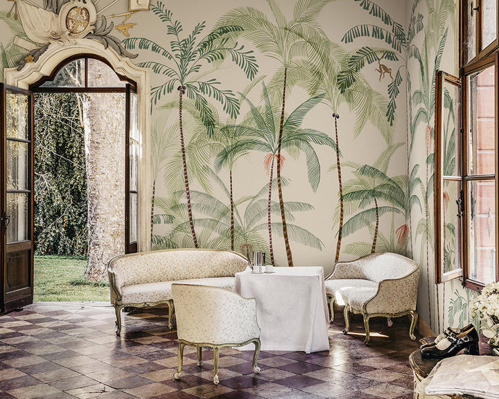 Sandberg Louie Wallpaper in a dinning room