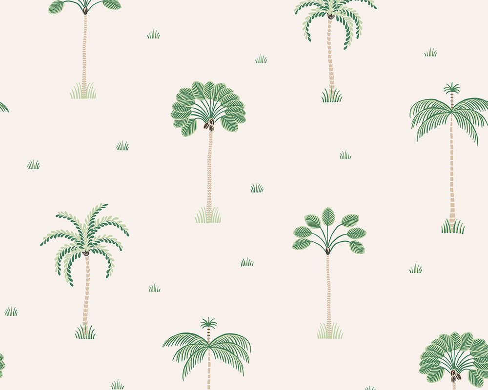 Sandberg Milo Wallpaper in Spring Green