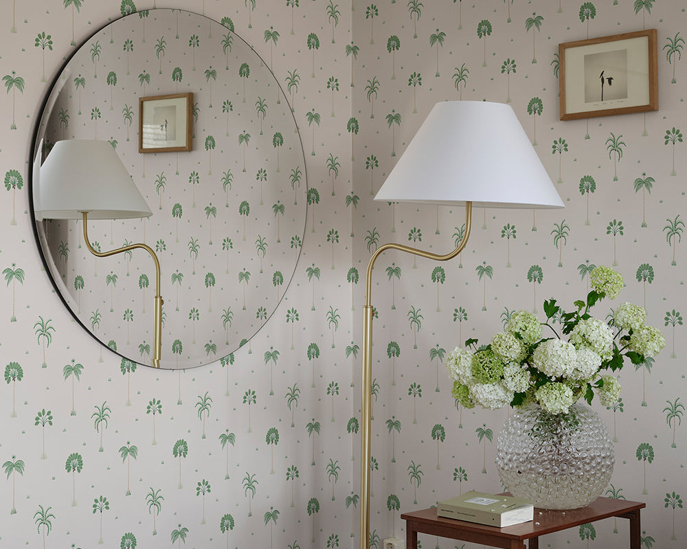 Sandberg Milo Wallpaper in a livingroom