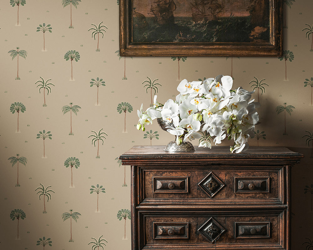 Sandberg Milo Wallpaper in a hallway