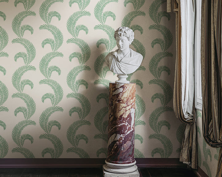 Sandberg Jasmine Wallpaper in a hallway