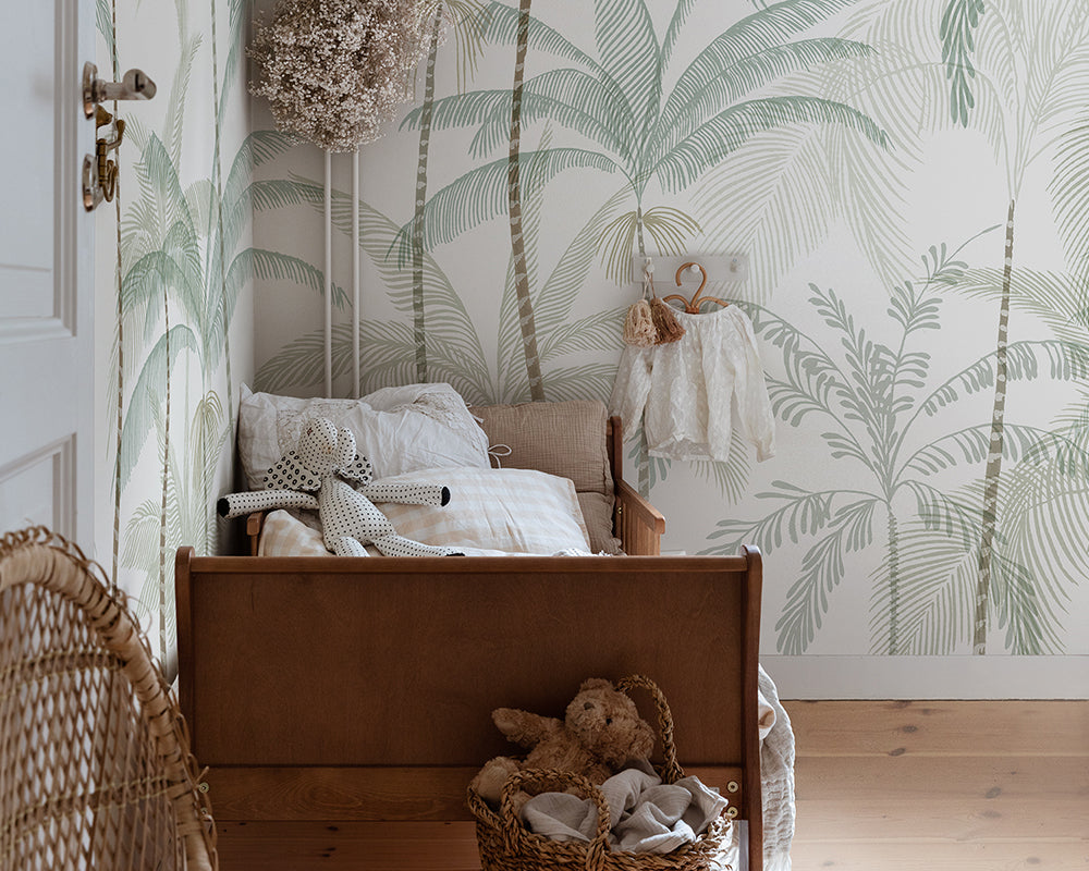 Sandberg Louie Wallpaper in a kid bedroom