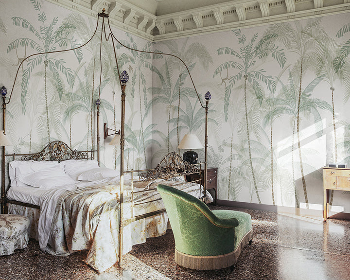 Sandberg Louie Wallpaper in a bedroom