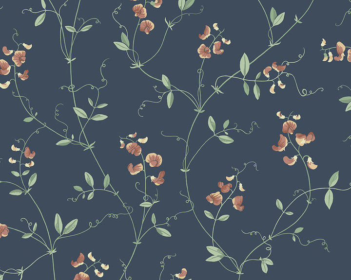 Sandberg Sanna Wallpaper in Classic Blue