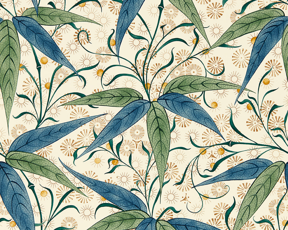 Morris & Co Bamboo Wallpaper in Thyme/Artichoke