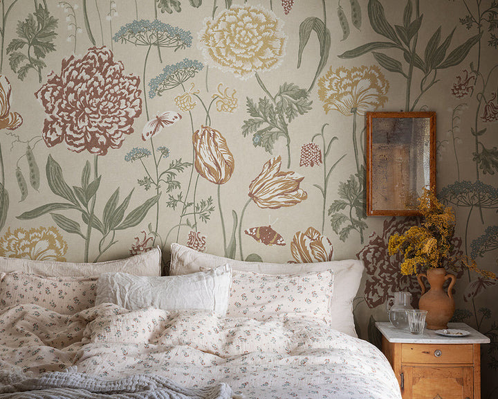 Sandberg Aurelie Mural Wallpaper in a bedroom