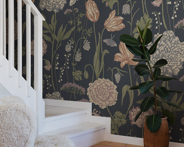 Sandberg Aurelie Mural Wallpaper in a staircase