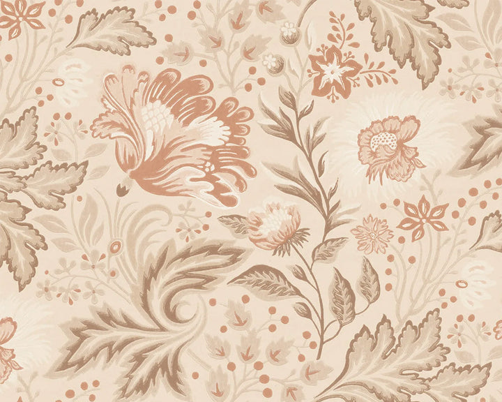 Sandberg Ava Mural Wallpaper in Hazel