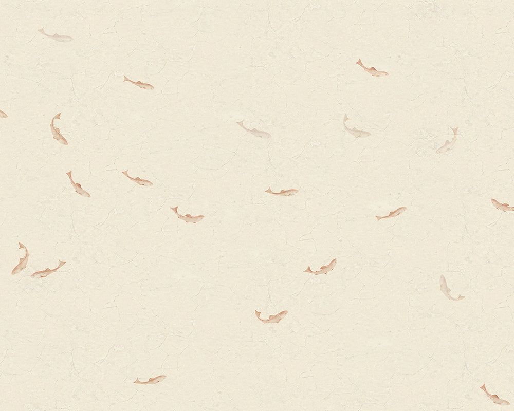 Sandberg Hav Wallpaper in Terracotta