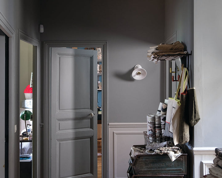 Plummett 272 paint by Farrow & Ball in hallway of a traditional home