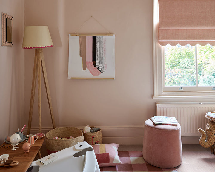 Setting Plaster 231 paint by Farrow & Ball used in a childs bedroom