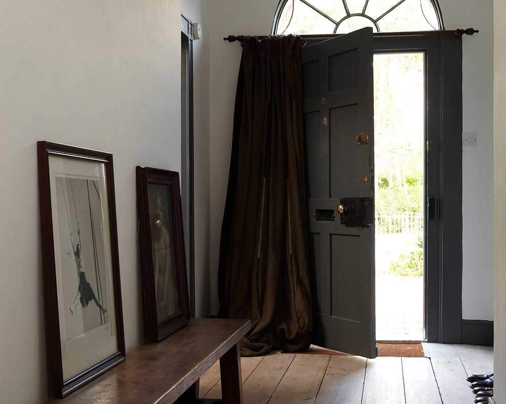 Down Pipe 26 paint by Farrow & Ball used on a traditional door