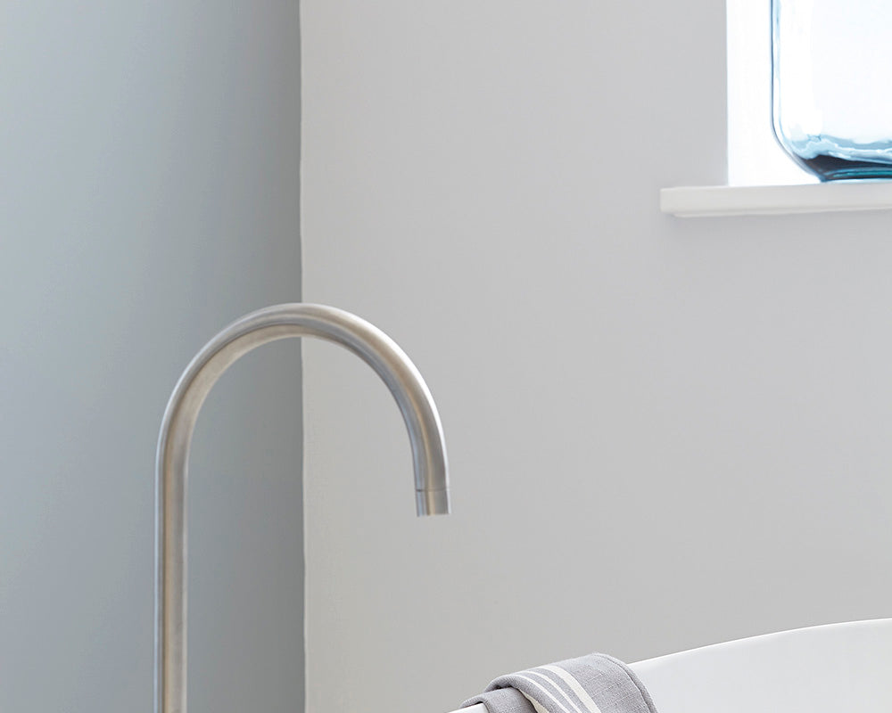Little Greene Inox 224 Paint in detail in a bathroom