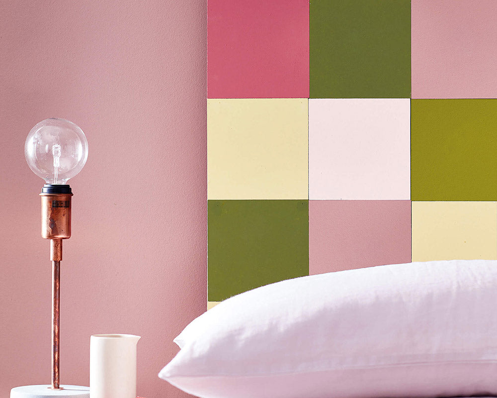 Little Greene Hellebore 275 Paint in a bedroom