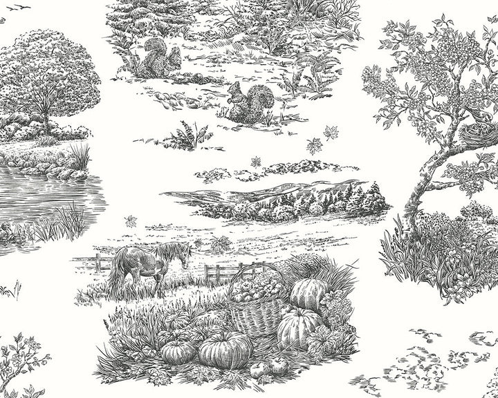 OHPOPSI Eve Toile Wallpaper