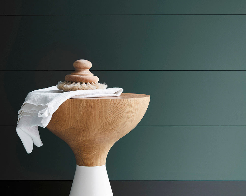 Little Greene Three Farm Green 306 Paint on panelling