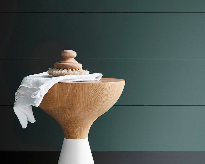 Little Greene Three Farm Green 306 Paint on panelling