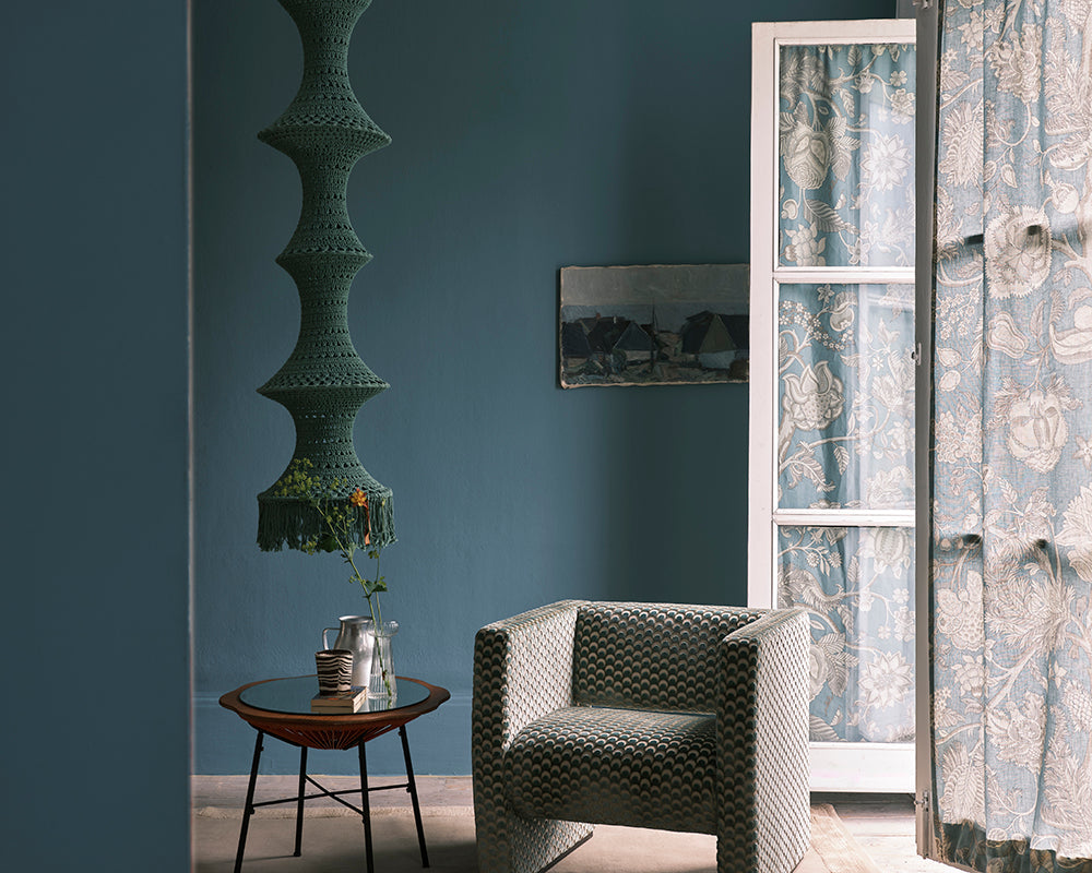 Farrow & Ball Berrington Blue 14 Paint in a living spaces
