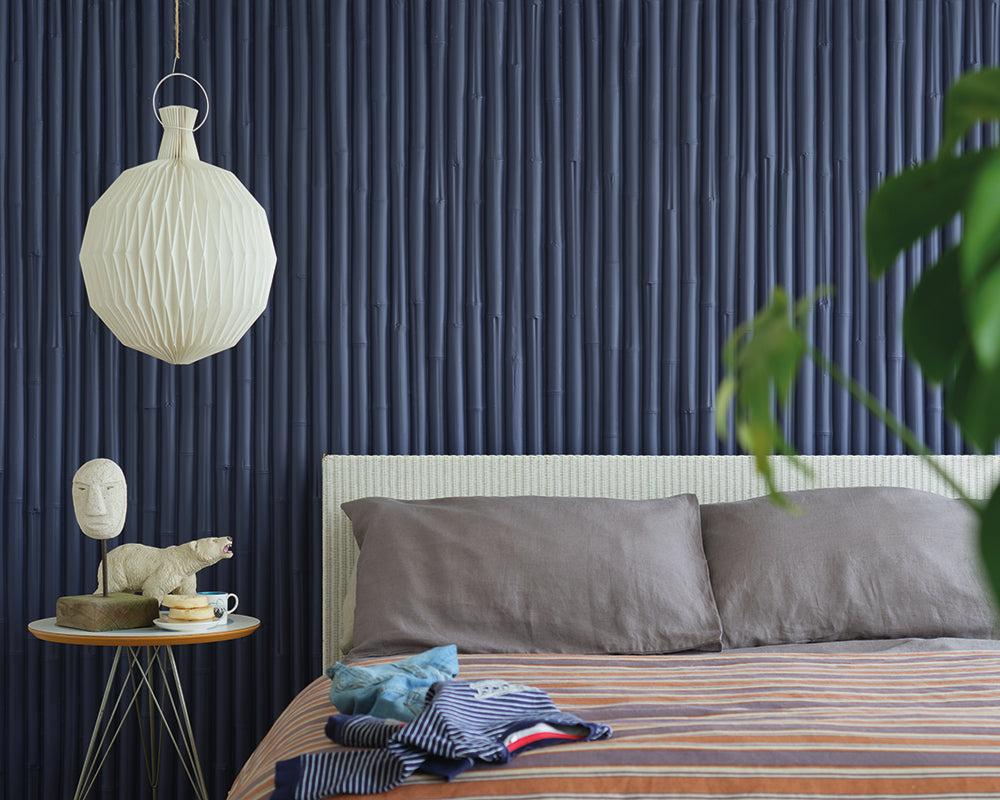 Imperial Purple W40 paint by Farrow & Ball used in a bedroom