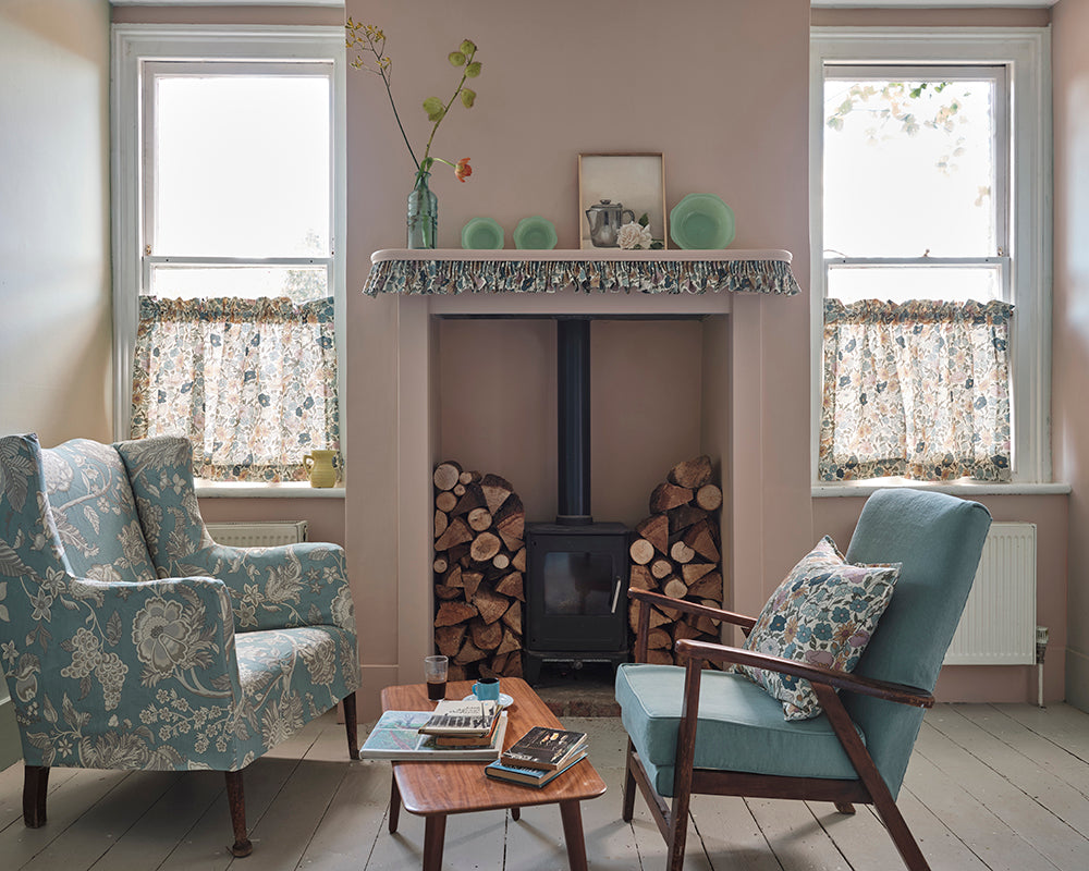 Farrow & Ball Potted Shrimp 9906 Paint used in a country cottage