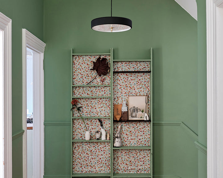 Farrow & Ball Suffield Green 77 Paint used in a hallway