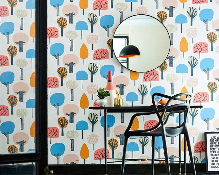 Scion Liora Citrus/Gecko/Glacier 111524 Wallpaper