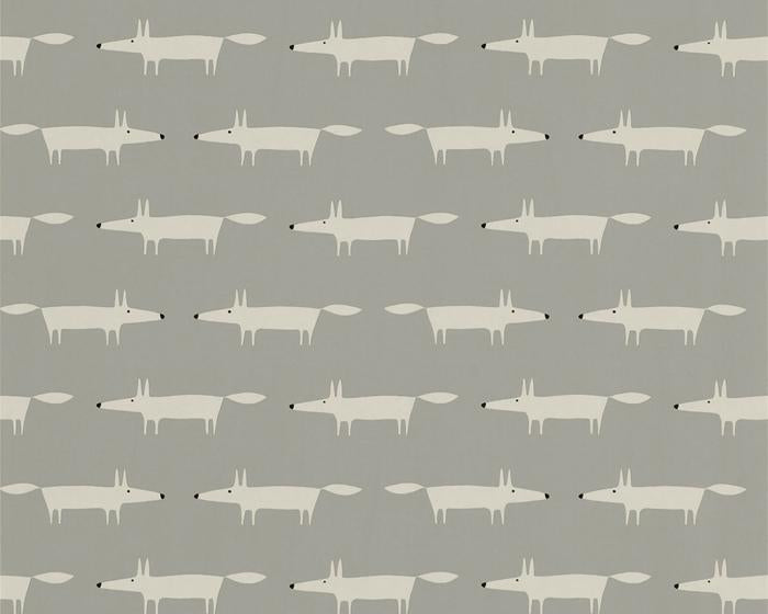 Scion Little Fox Silver 110838 Wallpaper